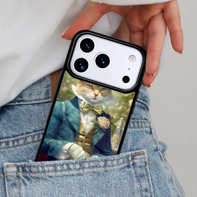 Renaissance Cats Rich Art Phone Case for iPhone 17ProMax 12 13 14 15 16e 17 Pro Max Plus Air Cover