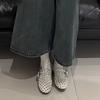 Fashion 2025 Autumn New French Style Women Flat Shoes Fashion Casual Elegant Polka Dot Shoes Mary Jane Low Heels Women Ballet Shoes