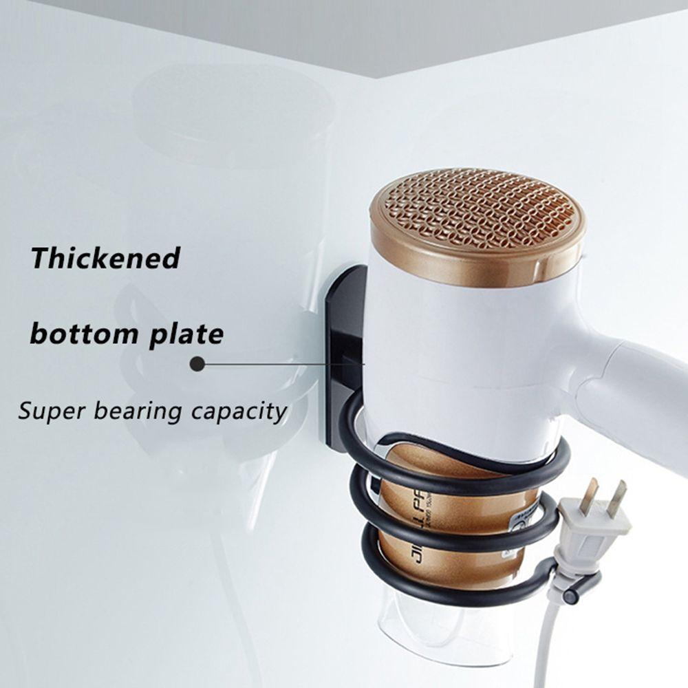 Organizer Spiral Stand Hanger Hair Dryer Holder Storage Shelf Hairdryer Rack Bathroom Accessory