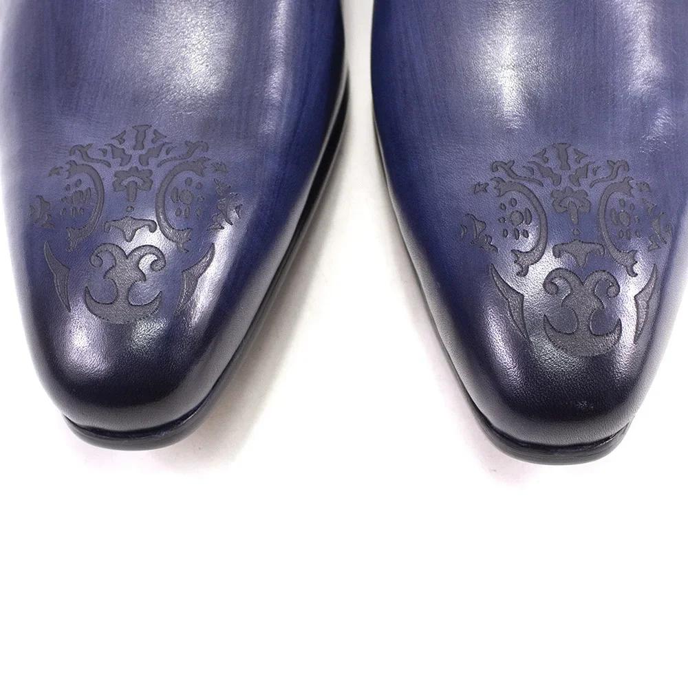 Fashion Classic Men's Genuine Cow Leather Derby Wedding Dress Shoes EU Size 38-47 Lace-Up Pointed Toe Handmade Business Formal Footwear