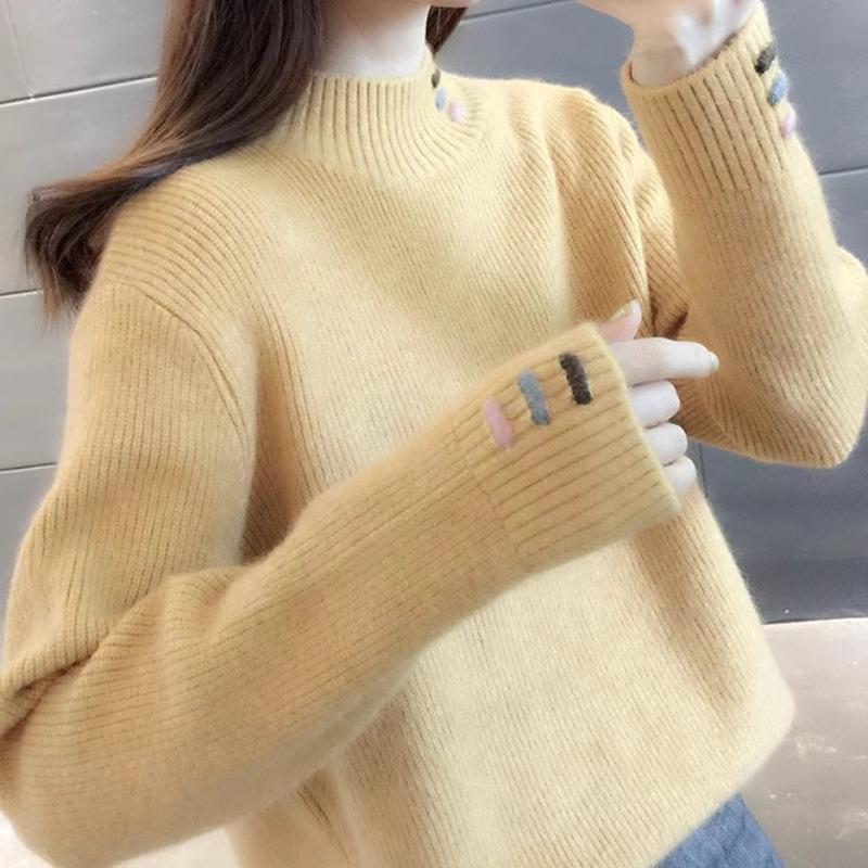 

Women s New Autumn and Winter Women s Outfits Thickened Velvet Knitted Base Shirt Underwear S