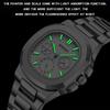 Luxury Business Men's Quartz Watch Waterproof Luminous Three Pin Six Hole Timer Fashion Men's Clock