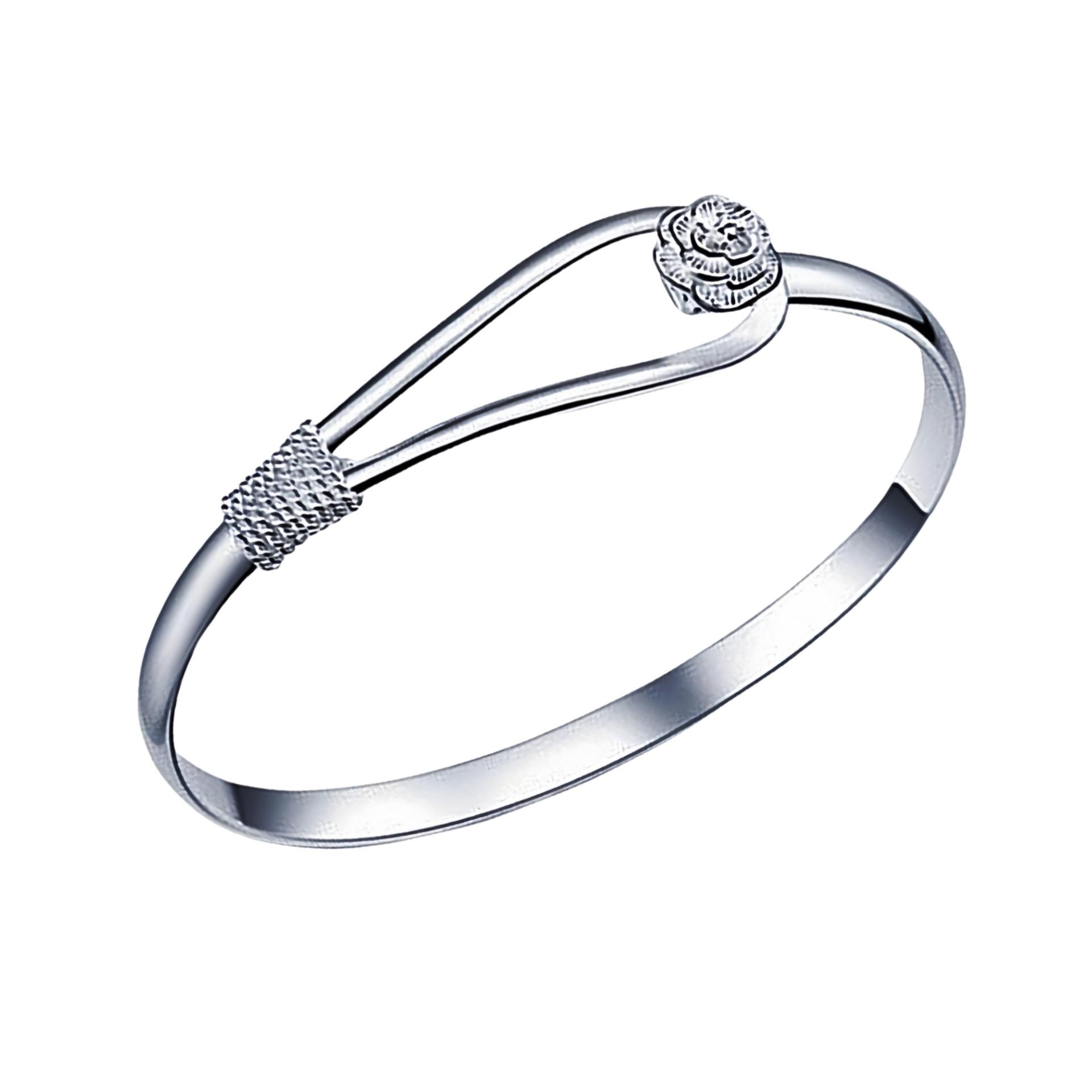 

Романтический браслет из розового кварца с цветущей сакурой - Корейский модный цветочный дизайн