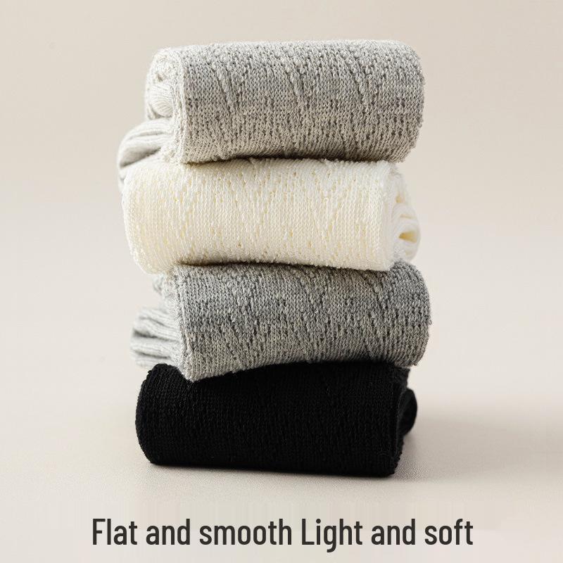 Women's College Style Mid-Calf Cotton Socks - Autumn/Winter Collection