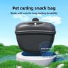 New Silicone Pet Feeding Bag Large Capacity Hanging Style Dog Training Food Bags with Clip Pet Snack Pouch for Puppy Walking