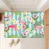 Flamingo Cartoon Hallway Carpet INS Style Soft Bedroom Floor House Laundry Room Mat Anti-skid Bedside Area Rugs
