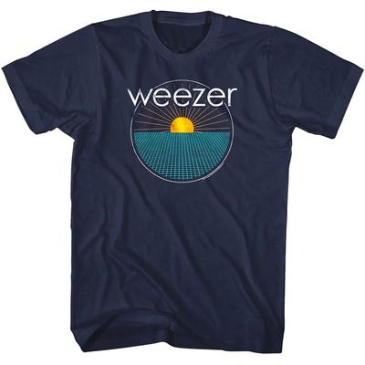 Weezer Digital Sunset Men's T Shirt Alt Rock Song Island In the Sun Merch