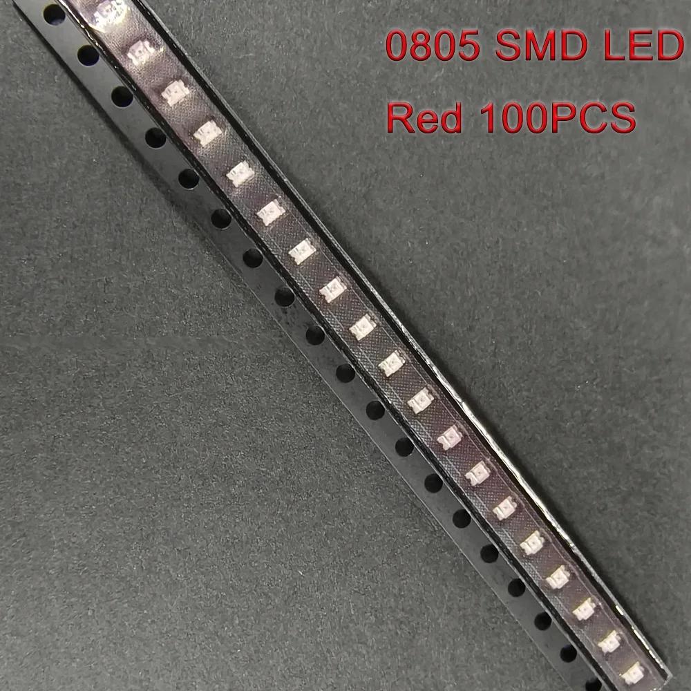 100 Stück 0603 0805 SMD LED Diode Highlight Leuchtdiode LED Chip 5 Farben Miniatur-LED Rot Weiß Gelb Grün Blau DIY-Kit