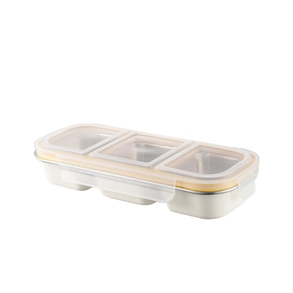 Stainless Steel Lunch Container Leak-proof Snack Box Portable Food Storage Box  School