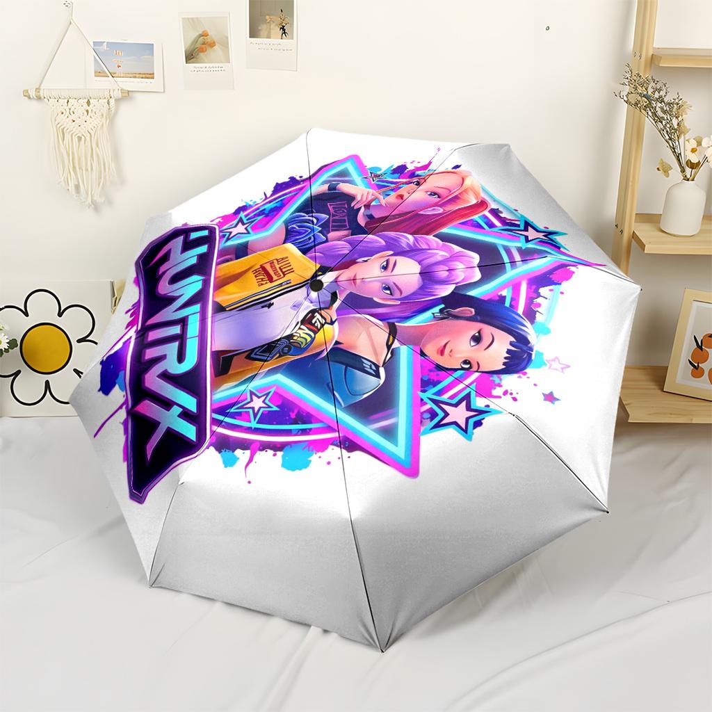Dance Party Fashion Show Portable Automatic Umbrella Folding Umbrella with 8 Ribs Sturdy Construction Travel Essential Fashion Lovers Spiritual Gift