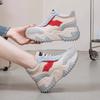 Contrast color thick-soled muffin dad shoes for women to increase their height and show their feet. New spring and summer sports shoes