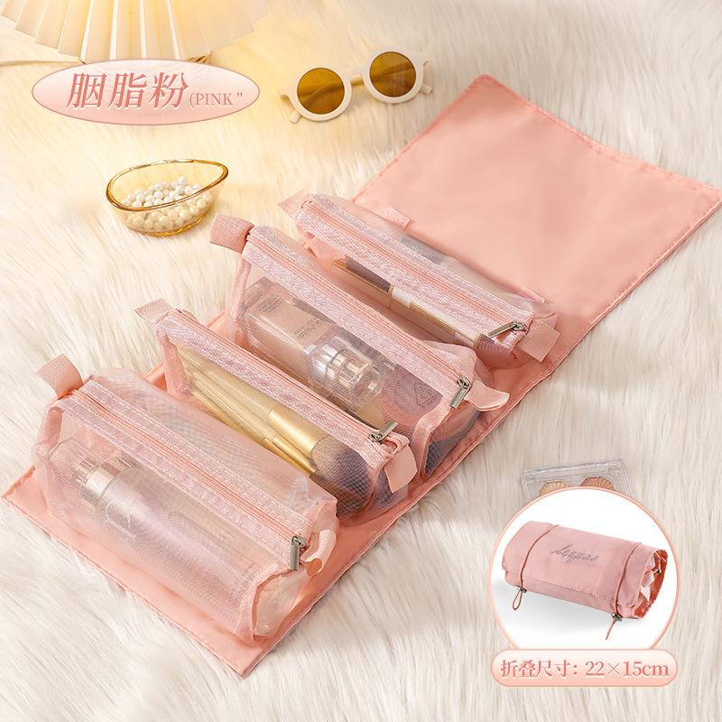 Four In One, Detachable, Makeup Bag, High-end Feel, Large Capacity, Cosmetics Storage Bag, Portable Toiletry Bag, Foldable