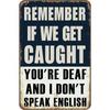 Tin Sign Art Metal Wall Decor 20x30cm Retro Vintage Painting