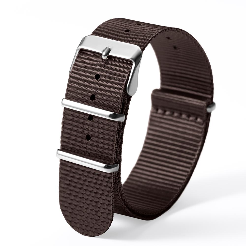 

Нейлоновий ремінець для годинника 18 мм 20 мм 22 мм для годинників Omega Зручні ткані полотняні ремінці Військовий спортивний браслет Чоловічі жіночі ремені 22mm коричневий