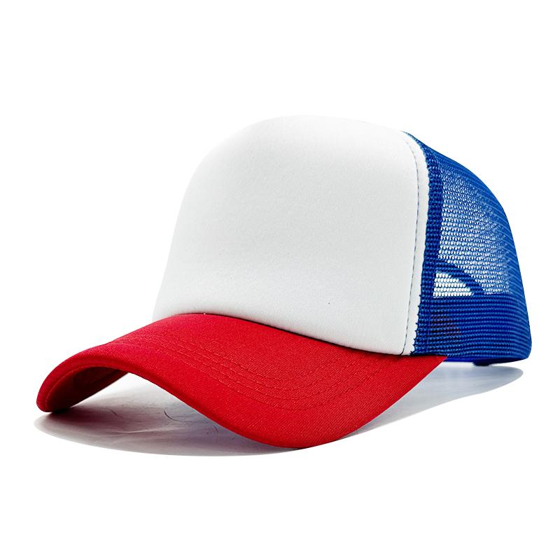 Wholesale High Quality Custom 3D Embroidery Sublimation Print 5-Panel Trucker Mesh Cap  Baseball Gorras Blank Foam Trucker Hat