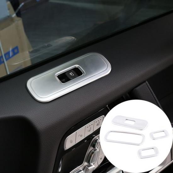 Silver Window Lift Panel Switch Cover Trim For Benz G-Class G500 G63 -
