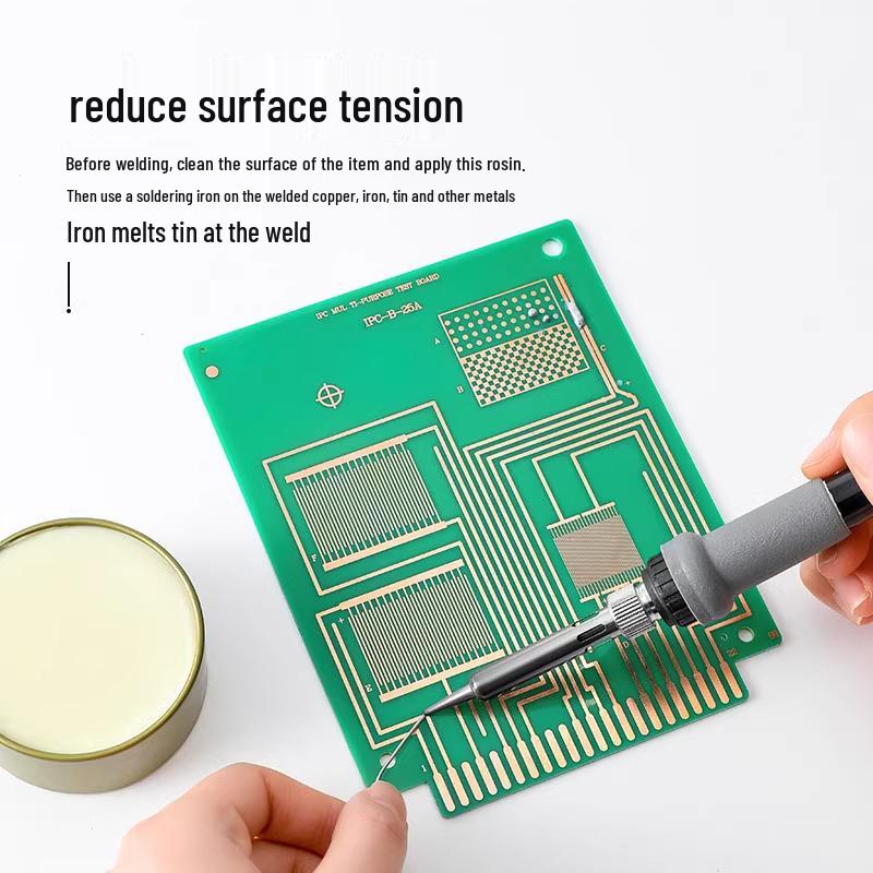 Acid-Free Halogen-Free No-Clean Strong Yellow Rosin Flux Solder Paste for Easy Tinning and Conductivity