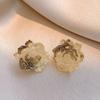 Rose Flower Floral Stud Earrings Resin Women Earrings Sweet Flower Earrings  Seaside