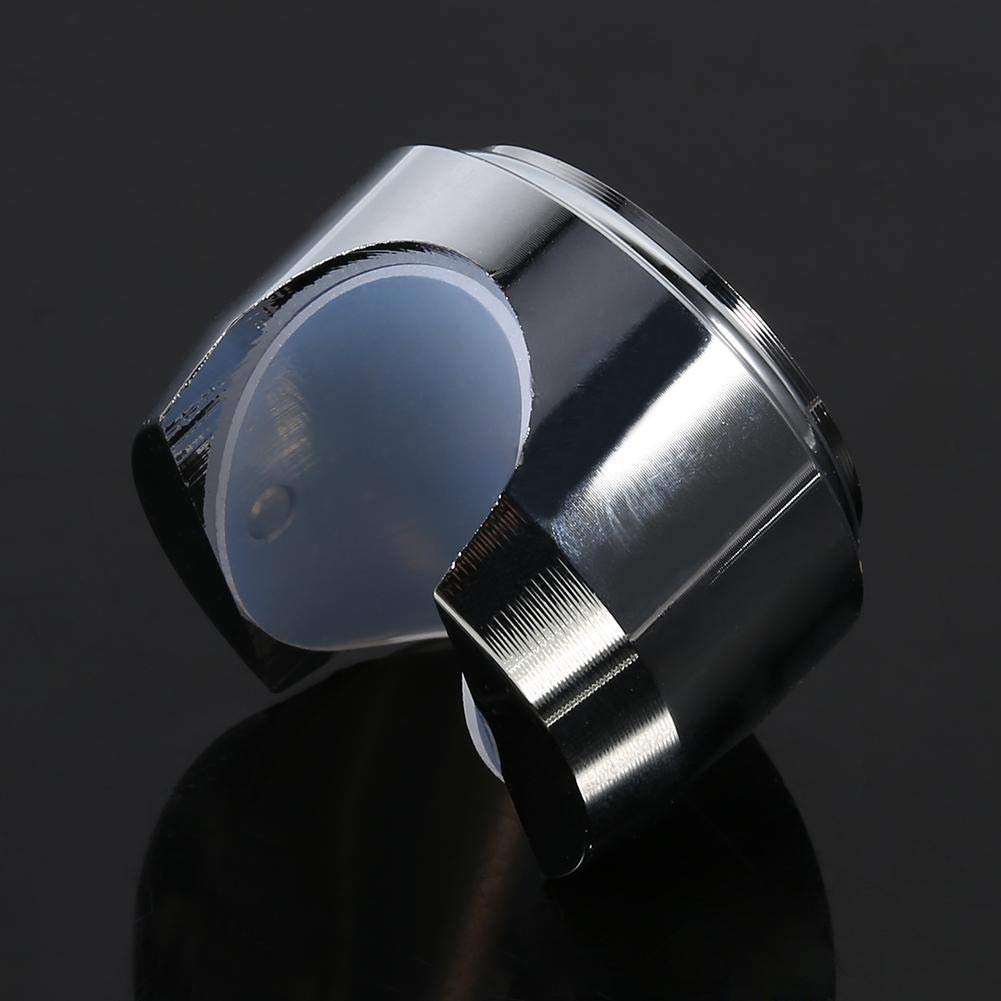 KIMISS 7/8" 1" Aluminum Alloy Motorcycle Handlebar Mount Watch Precise Time Record Dial Clock for Bike/Cruiser/Chopper White