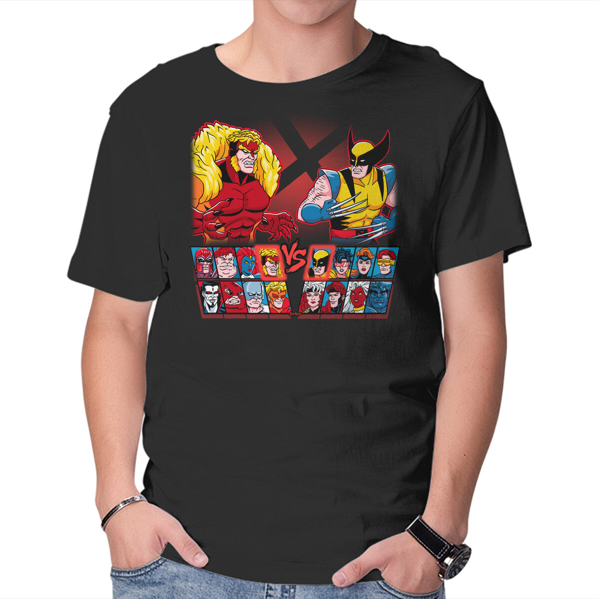 Unisex Crew Neck T-Shirt Mutant Fighter Graphic Short Sleeve Casual Tee XXL