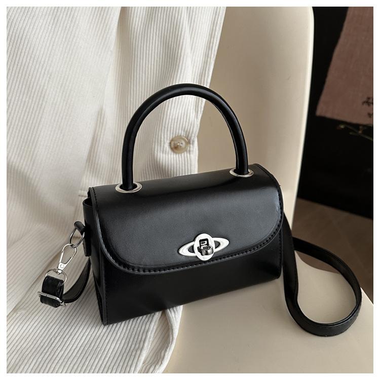This Year's Popular Solid Color Large Capacity Spring and Summer 225 Casual New Retro Portable Shoulder Crossbody Small Square Bag Women