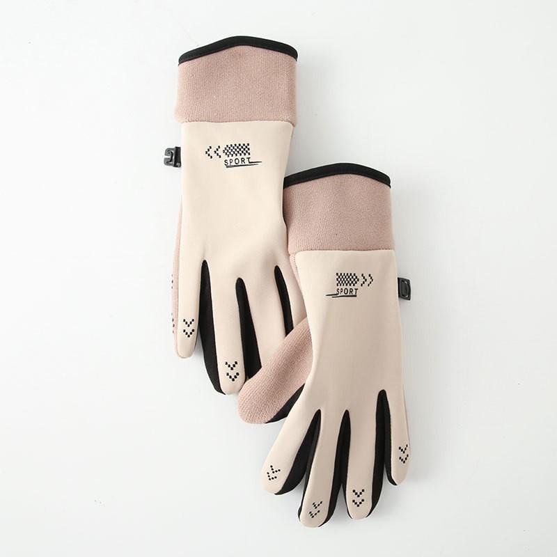 Non-slip, Windproof and Waterproof Plus Thin Velvet Touch Screen Gloves.