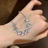 Italian Handmade Butterfly Bracelet Stretchable Luxury Diamond Rhinestone Fairy Wrist Jewelry for Women