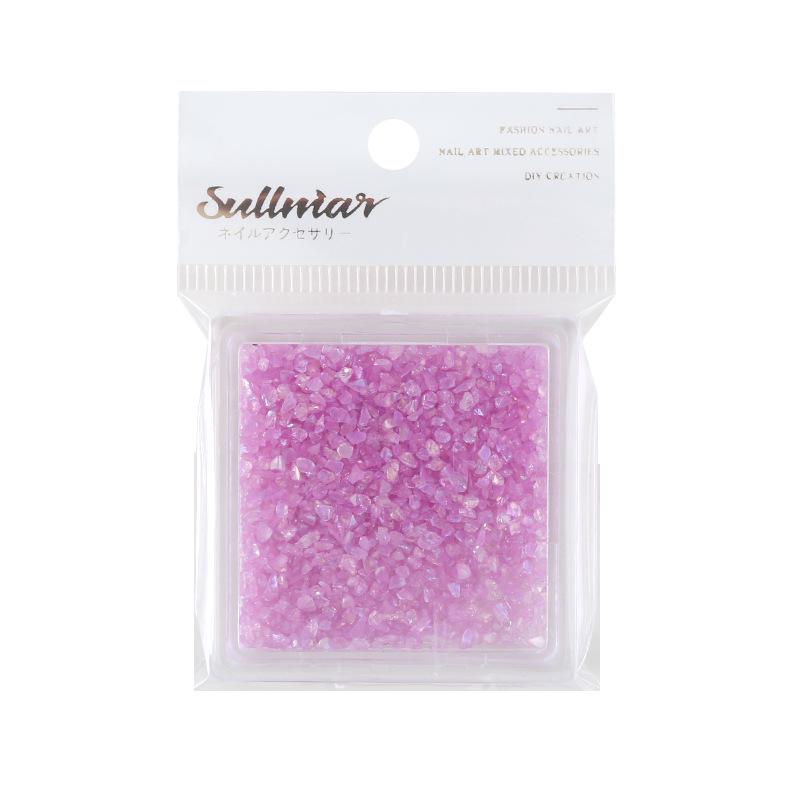 Opal Iridescent 3D Nail Art Crushed Stone Decorations