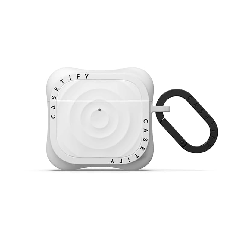 

CASETiFY wave silicon AirPods 4 case - white