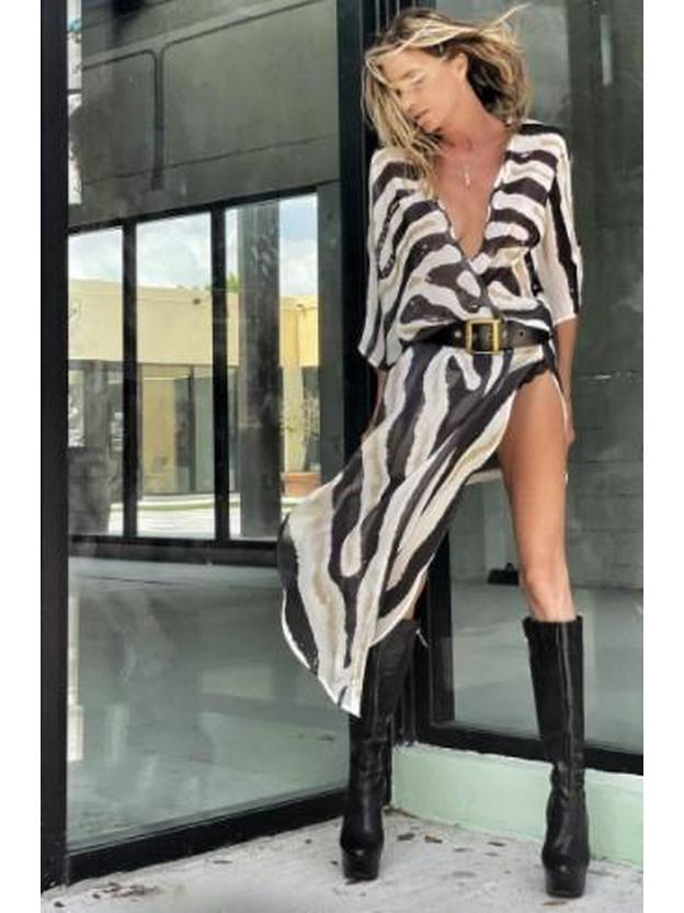 2026 Summer Plus Size Beach Chiffon Cardigan for Women - Printed, Sun Protection, Loose Fit for Vacation