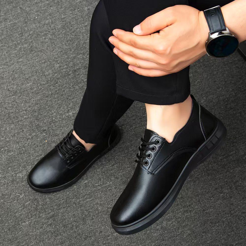 New Men's Business Leather Shoes Breathable Casual Men's Shoes Commuting Versatile British Style Men's Formal Shoes