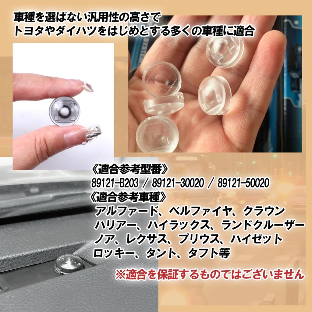 HTharros Auto Light Sensor Cover Toyota Daihatsu Universal Car Auto Dimming 18mm Conlite Translucent Clear Lens K