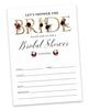 Inkdotpot 30 Bridal Shower InvitationsA  FloralA  Wedding Fill-In Style Invites Blank