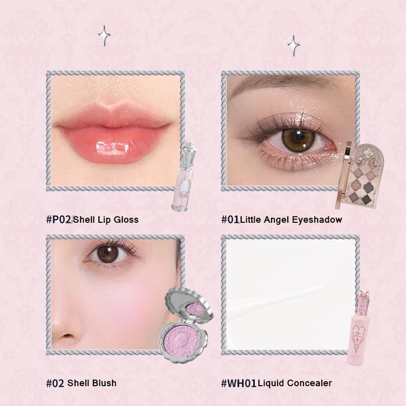 Flower Know Little Angel Collectie Make-up Cadeaubox Oogschaduw Blusher Crème Matte Lippenstift Highlighter Volledige Set Alles-in-één