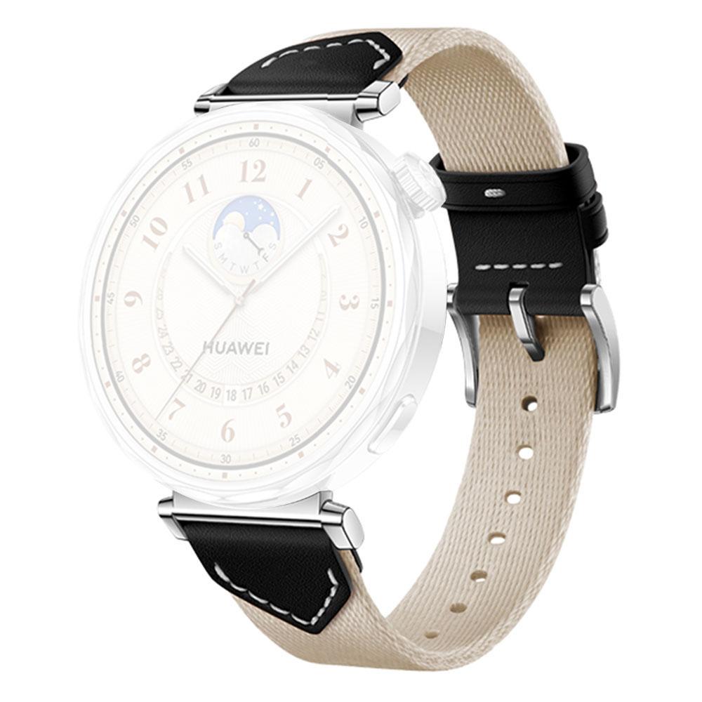 

Ремешок для часов Huawei Watch GT 5 Pro 42 мм/GT 5 41 мм/GT 4 41 мм/GT 3 42 мм, 18 мм, кожаный, нейлоновый плетеный ремешок D