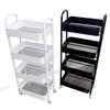 Compact Multi-layer Trolley Storage Rack for Kitchen, Bedroom, and Bathroom