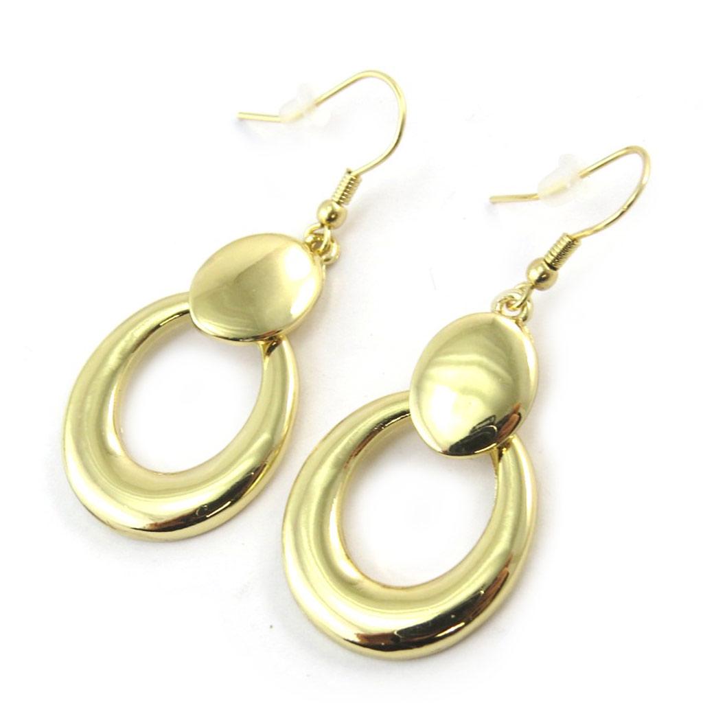 Les Trésors De Lily [N5031] - Gold 'Cléopatra' Earrings