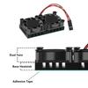 For Raspberry Pi 4 Cooling Fan Kit Dual Fans with Thermal Conductive Adhesive Tape and Heat Sink for Raspberry Pi 4,3 B+ 2