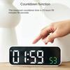 1Pcs LED Digital Large Screen Alarm Clock Dual Alarms Temp Date Display for Office Desktop Home Use