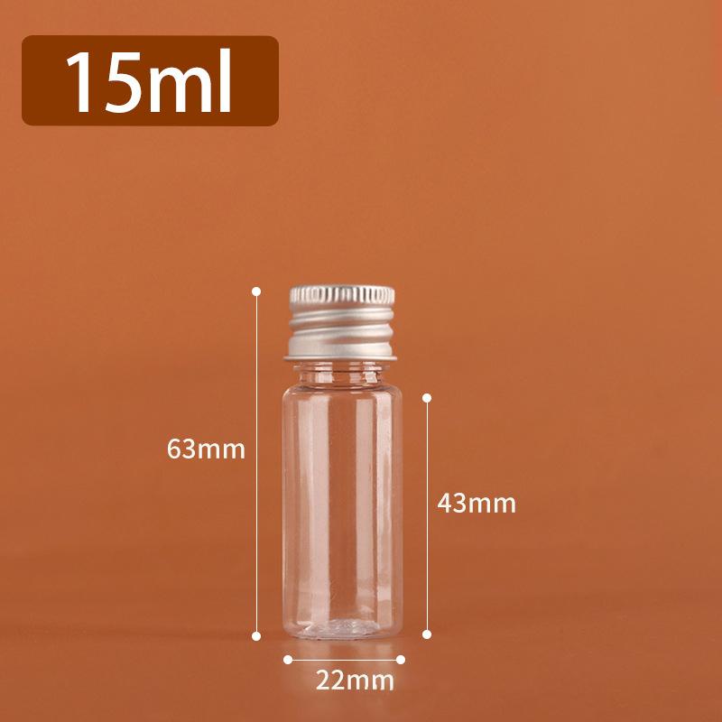 5Ml-500Ml Plastic Bottle Aluminum Cap Transparent Empty Bottle Lotion Sample Cosmetic Dispensing Bottles For Travel