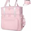 Insulated Lunch Bag Double-Layer Leakproof Cooler Tote Crossbody Handheld Work Outdoor Picnic Travel