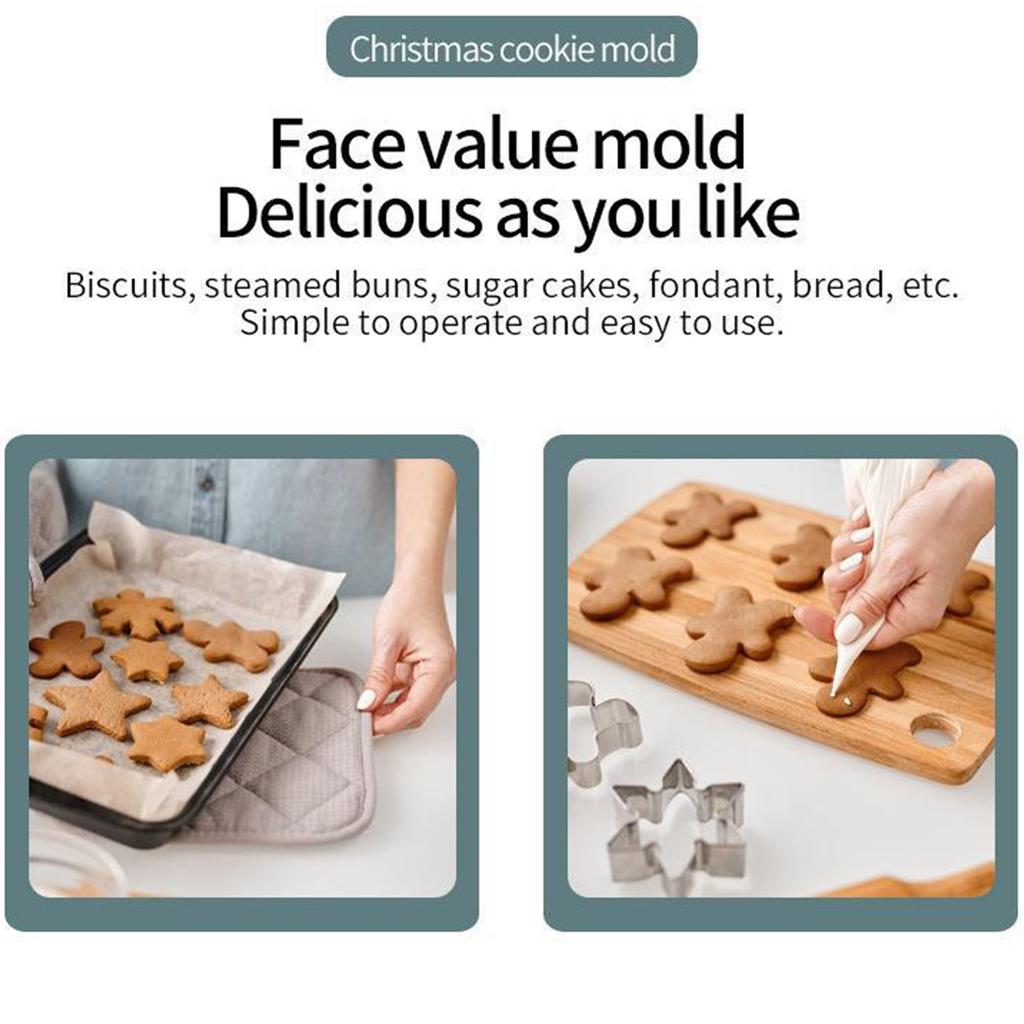 Christmas Cookie Mold Set, Christmas Gift, Suitable For Gifting, New Home Housewarming Gift