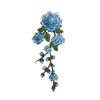 Water-Soluble 3D Floral Embroidered Beaded Patch for Collar or Dance Costume