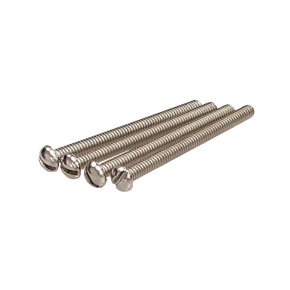 Набор звукоснимателей Humbucker YJB PARTS, Плоская головка, Никелированные винты, 4 шт. (Дюйм, (Один винт))