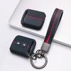 Key Fob Cover for Nissan Qashqai Micra Tiida Sunny Livina Sylphy with Keychain Anti-Scratch Surface Shockproof Structure Soft Grip Texture