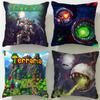 Classic Game Terraria Cushion Cover Soft & Easy-Wash Pillow Case – Versatile for Couch, Bed, Travel and Office