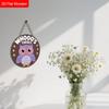 Funny Wooden Sign with Adorable Owls Pattern, Unique Decorative Plaques & Signs for Front Door, Wall Hanging Decor, Ideal Gift for Friend & Family