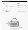 Retro Leather Portable Makeup Case Zipper Multiple Compartments Travel Skincare Toiletries Storage Organizer Bag Handbag Fashi