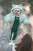 Baby Jumpsuit 74 Two Zippers Transitional Spring Autumn Mint Bottle