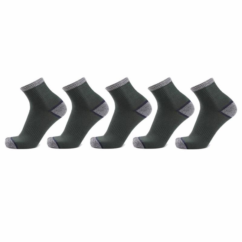 5 Pairs Cotton Men's Socks Casual Breathable Socks Durable Walking Hiking Crew Sock for Man Men Male Outdoor Sports Socks